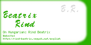 beatrix rind business card